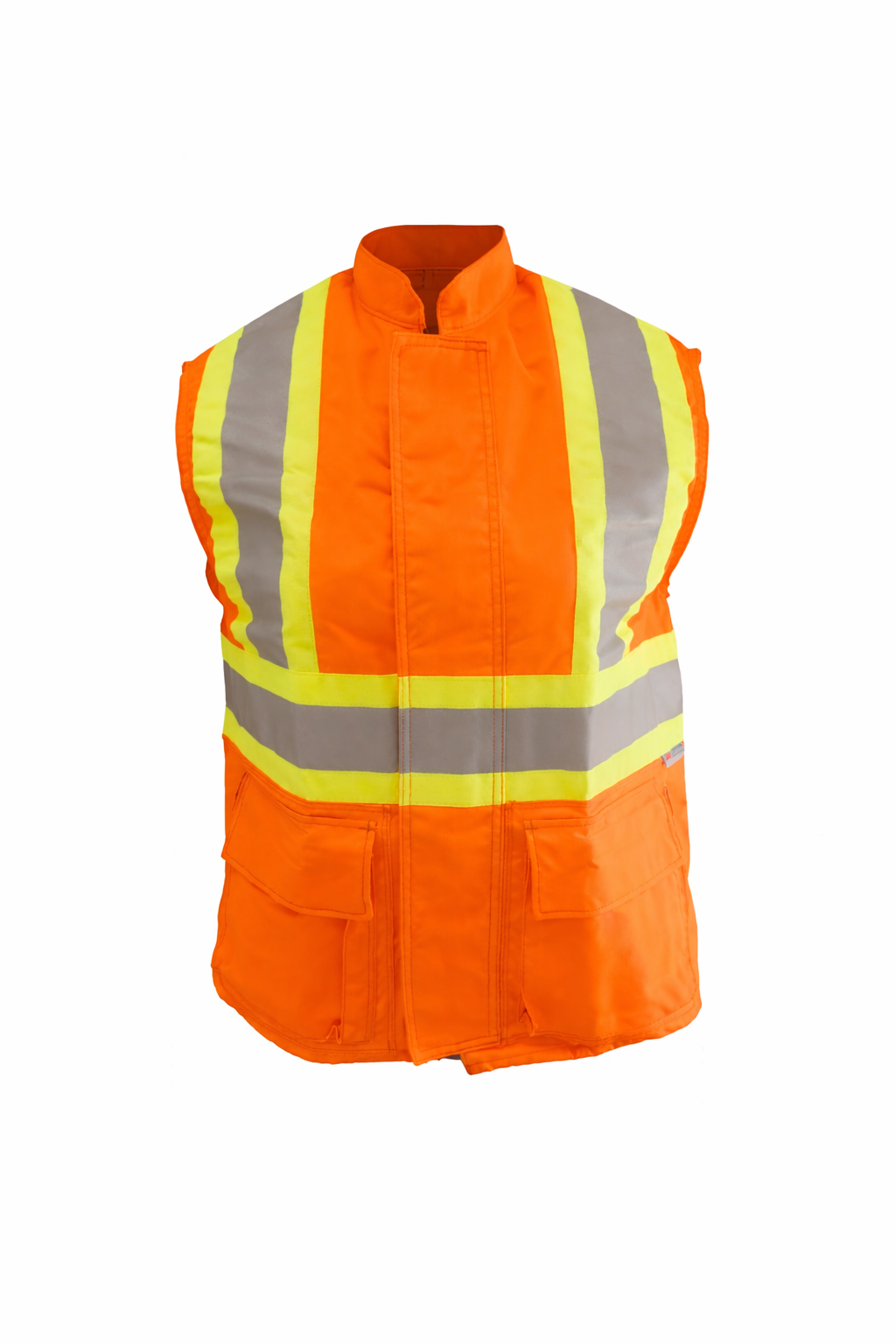 CHALECO MODELO HV-4P GABARDINA ALTA VISIBILIDAD