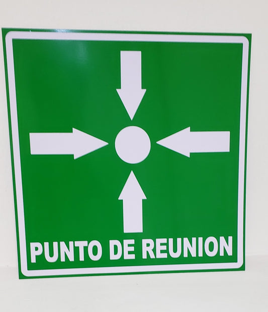 LETRERO PUNTO DE REUNION