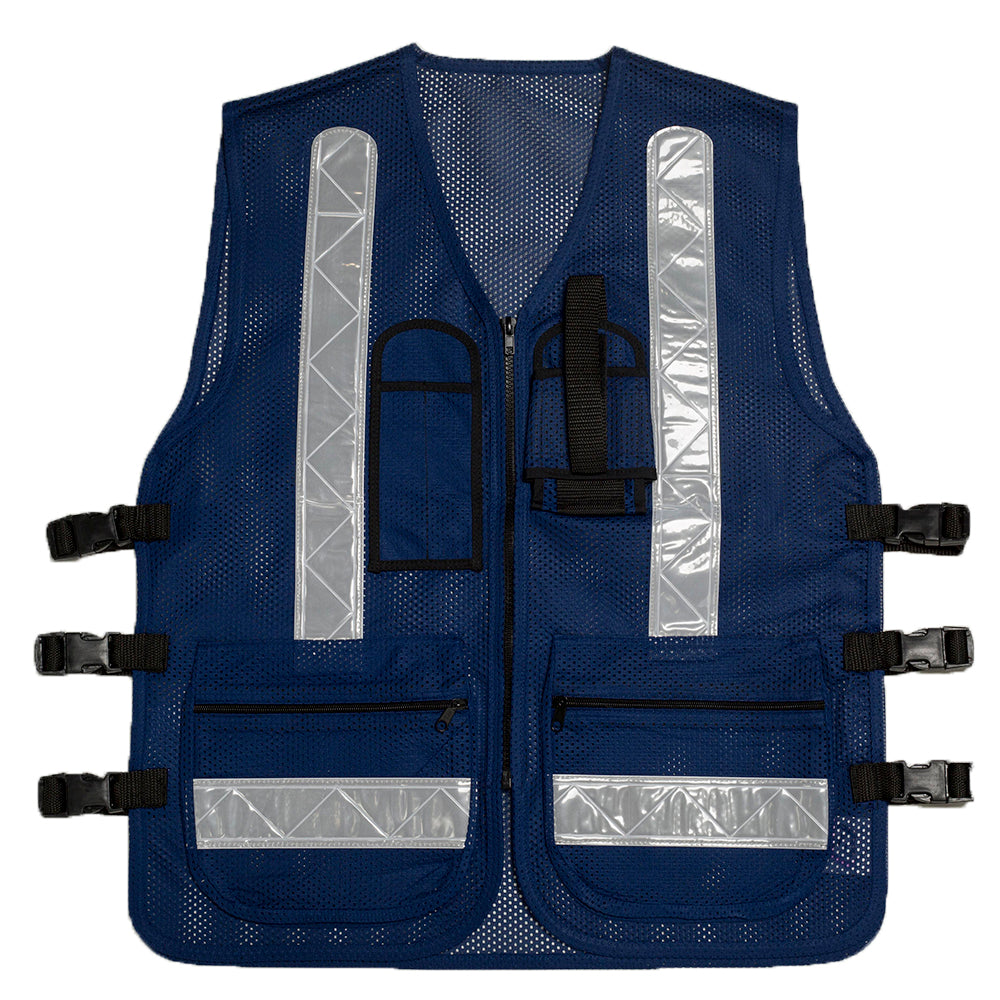 CHALECO ALTA VISIBILIDAD MALLA PORTA RADIO